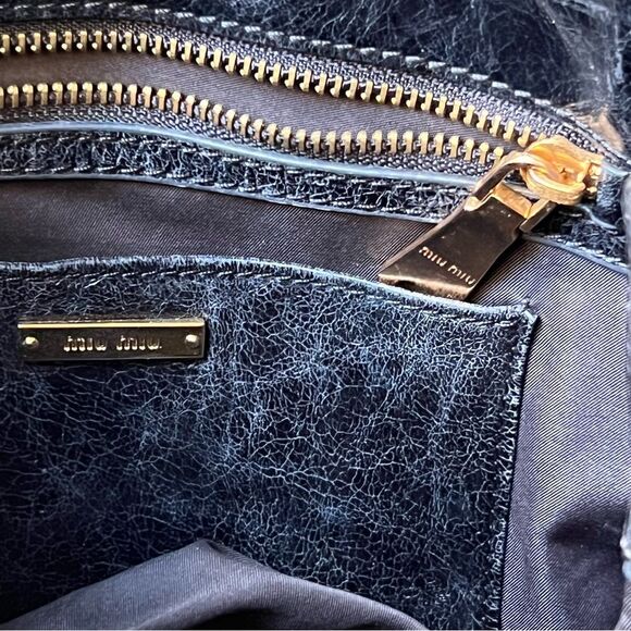 Miu Miu Matelassé Quilted Black Iconic Structured Dual Rolled Handbag Bag Tote - Picture 3 of 16